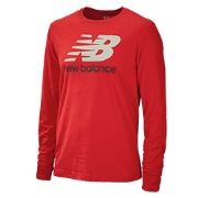 New Balance Essentials Long Sleeve Crimson with Gray K96o2675